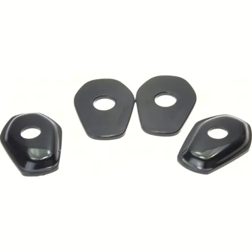 SHIN YO mounting plates INDY SPACER ISS2 for mini-winker for Suzuki, black, Set, SV 650/SV 1000, ab 03, GSXR 600/750/1000, ab 02
