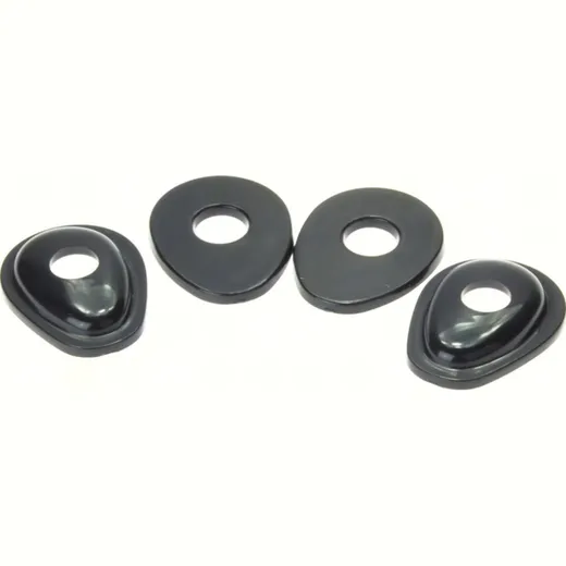 SHIN YO mounting plates INDY SPACER for mini-winker for Suzuki, black, Set, GSXR 600/750/1000 ab 01, Bandit 600/1200/1200S ab 01
