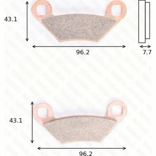 brake pads MCB 855 SI div. for: Polaris models
