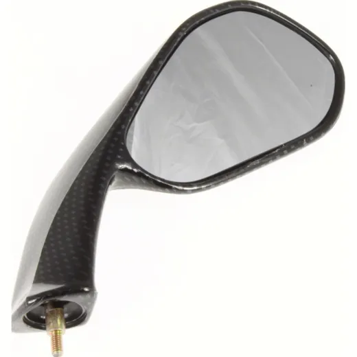 Mirror carbon right M6 right-threaded (single)