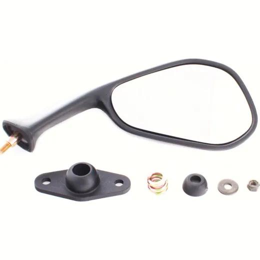 MIRROR RIGHT BLACK M6 right-threaded (single)