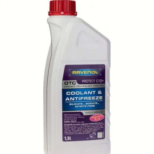 RAVENOL Kühlerschutzmittel / Frostschutz OTC - Protect C12+ Concentrate (1,5 Liter)