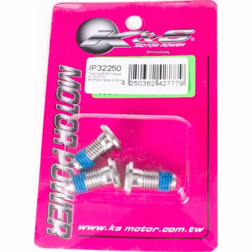 pan head screw M10x20/16 for brake disc - set of 3 pcs