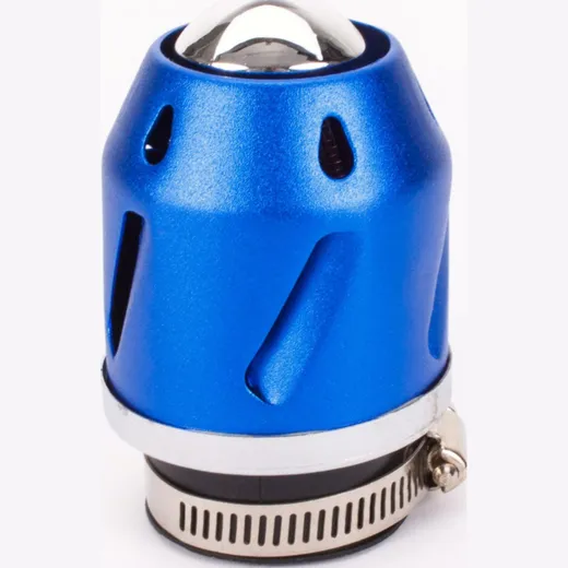 Luftfilter Grenade blau gerade 28/42mm Anschluss (inkl. Adapter)