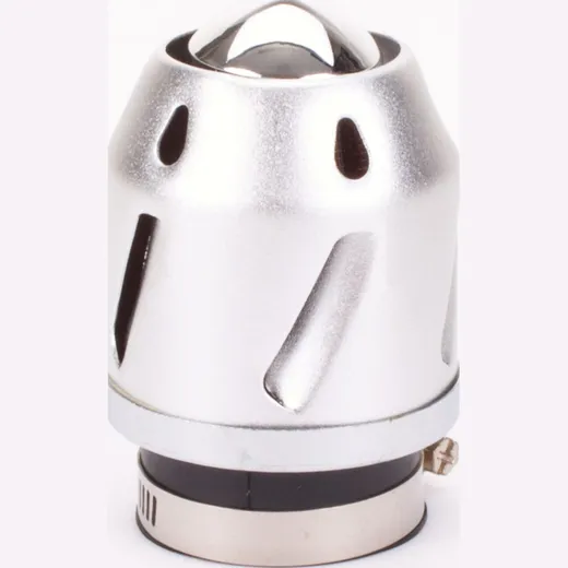 Luftfilter Grenade silber gerade 28/42mm Anschluss (inkl. Adapter)