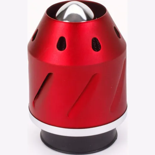 air filter Grenade red straight version 35/48mm carb connection (adapter)