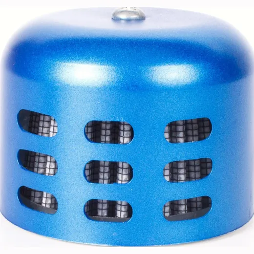 air filter Power aluminum cap / shield 28-44mm carb connection blue