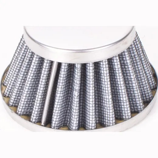 air filter Power Shorty 44-58mm carburetor connection chrome