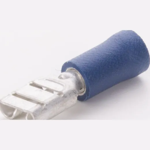 Recaptacle wire cross section 1,5-2,5 mm², length 20,8 mm, partial isolation, blue, 100 pieces