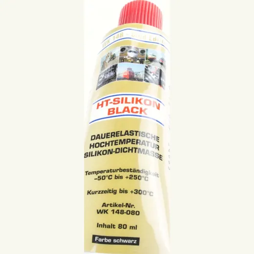 Silicon sealing material 80ml. WEKEM for motor cases black