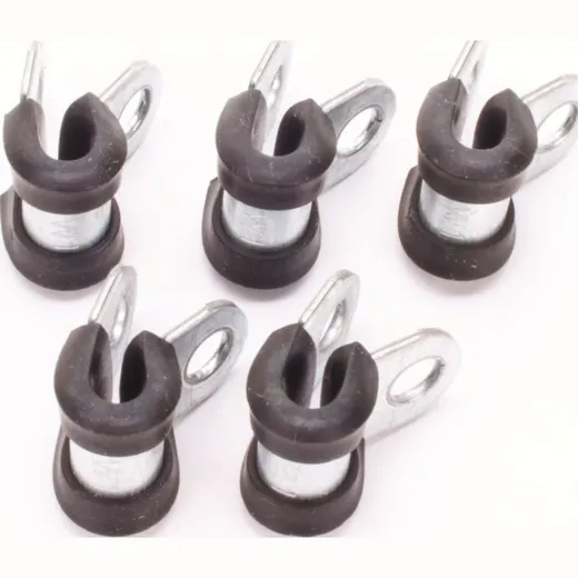 pipe clamp gummed 6mm (5 pieces)