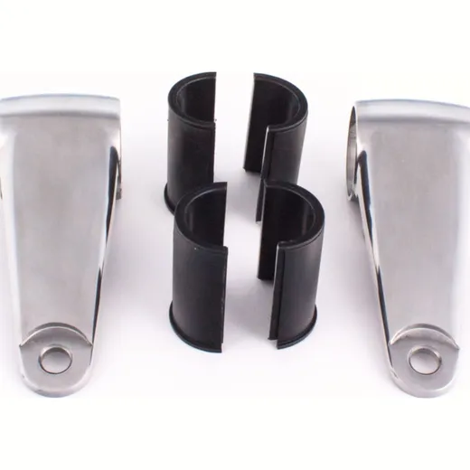 Scheinwerferhalter Set für 32-41mm Holme Aluminium poliert