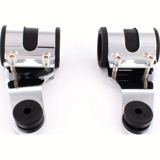 Head lamp holter set for 30-38mm fork holm chrome universal