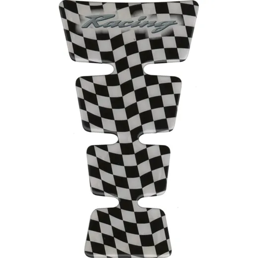 Tankprotektor Flagge (Racing silber) (213x117mm)