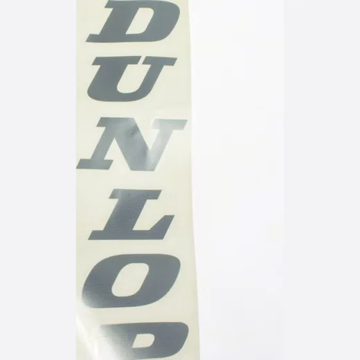 Sticker Aufkleber Dunlop silber