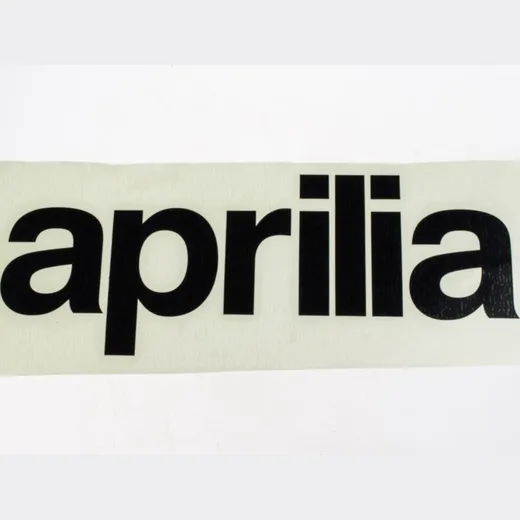 Sticker for: Aprilia Schrift black 20x6cm