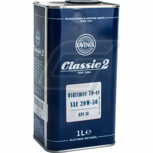 Oldtimer Oil 70-er SAE 20W-50 API SE - 1L tin can