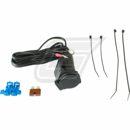 USB socket with switch and cover/LED 2,1A (USB7) - 1,5m cable