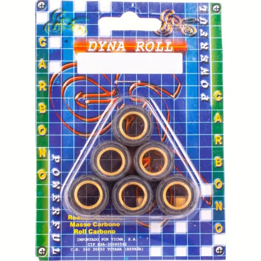 10 Gr. Carbon roller kit 19x15 - MC20-1915-100