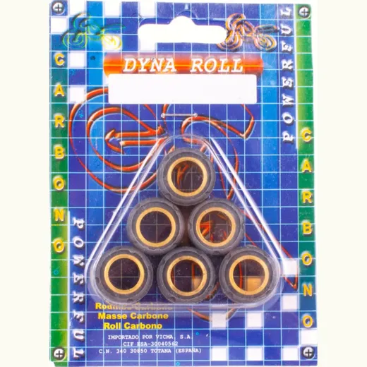 7,4 Gr. Carbon roller kit 19x17 - MC20-1917-74