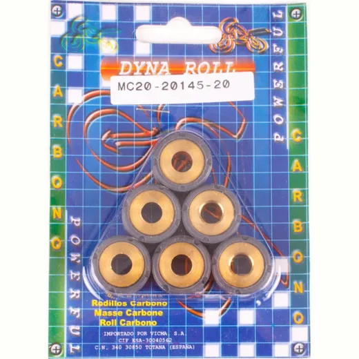 20 Gr. Carbon roller kit 20x14,5 - MC20-20145-200