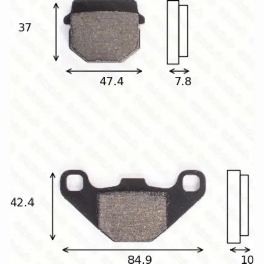 disk brake pads MCB 522 ABE approved