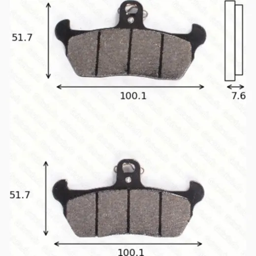 disk brake pads MCB 618 ABE approved