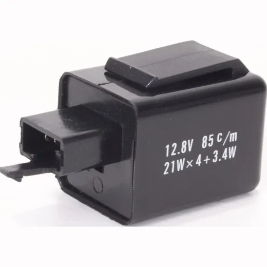 Flasher Relay small triple connector with two pins, 12V.