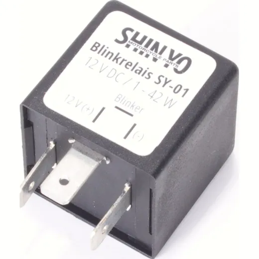 SHIN YO universal Flasher Relay SY-02, 12 Volt, for indicators 1-100 Watt , 3-pole.