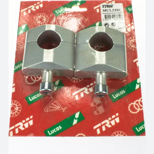 clamp plates for 28 mm handlebar MCL 350 C silver