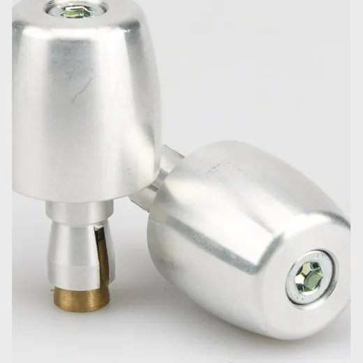 Lenkergewichte Lenkerenden Set silber MCL212-C