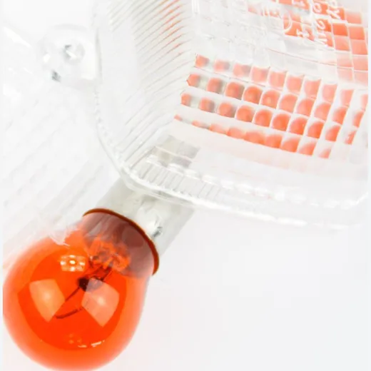 indicaror glass transparent/orange lamp ORANGE, pair Compare no. 23048-1068, homologated