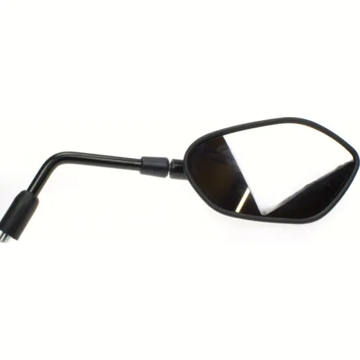 Mirror right black M10 right hand thread (single)