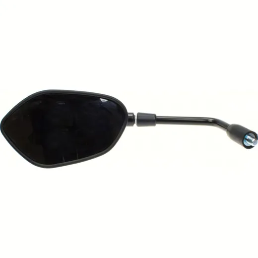 Mirror left black M10 right hand thread (single)