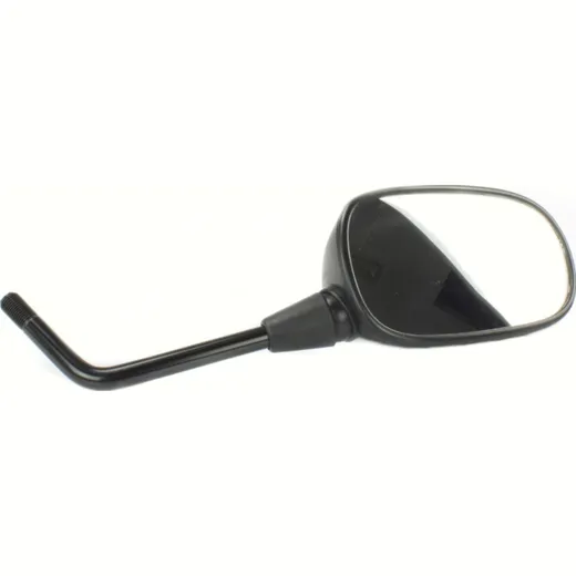 Mirror right black M12 left hand thread (single)