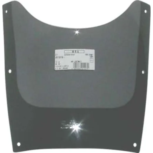 Spoilerscheibe schwarz 280x345mm mit ABE