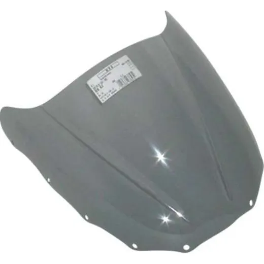 Racing windscreen smoke grey 380x435mm with ABE