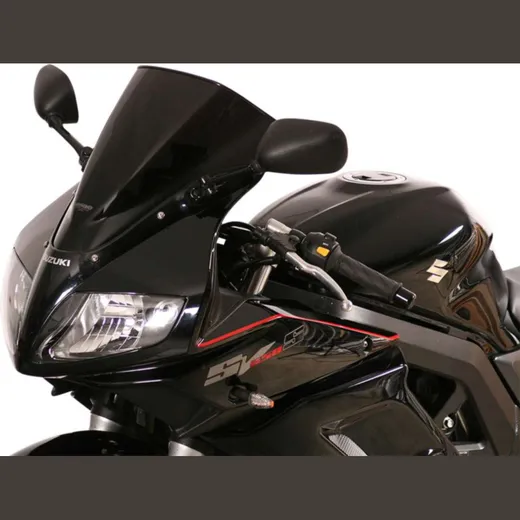 Racing windscreen smoke grey 370x350mm with ABE