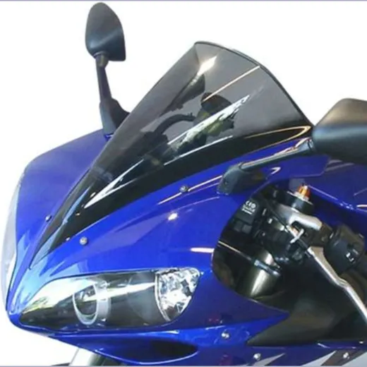 Racing windscreen smoke grey 480x310mm with ABE