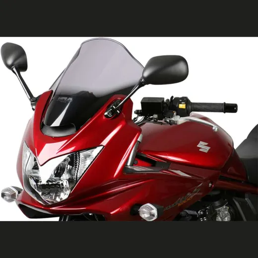 Racing windscreen black 380x355mm with ABE