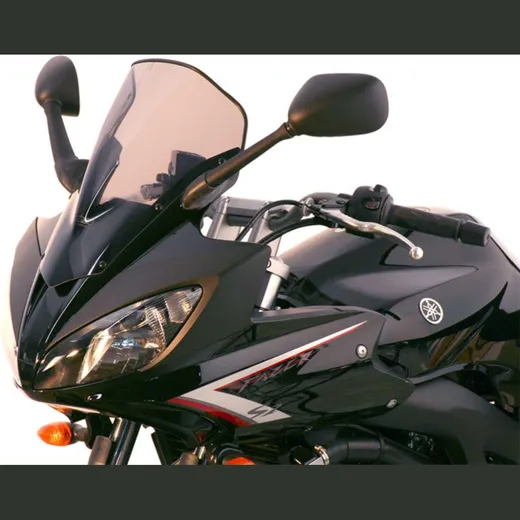 Racing windscreen black 400x340mm with ABE
