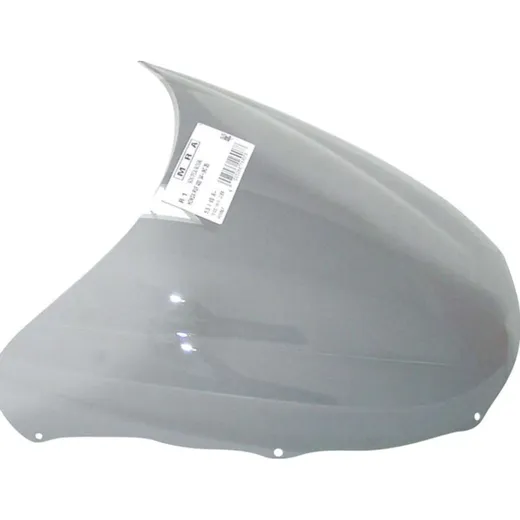 Racing windscreen smoke grey 325x390mm with ABE