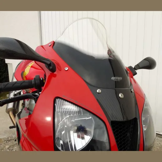 Racing windshield clear 340x310mm with ABE