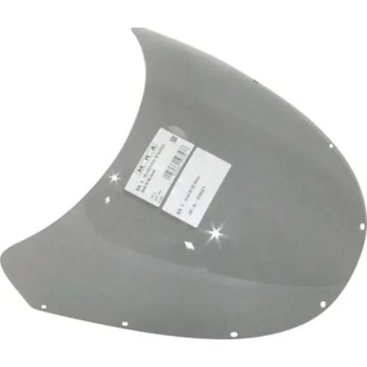 Spoiler screen smoke grey 340x410mm with ABE