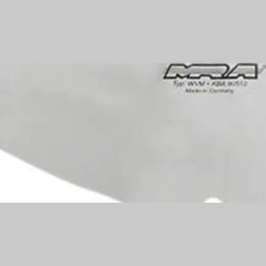 Racing windscreen smoke grey 370x400mm with ABE