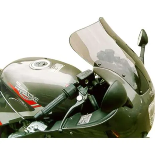 Touring windshield black 385x350mm with ABE
