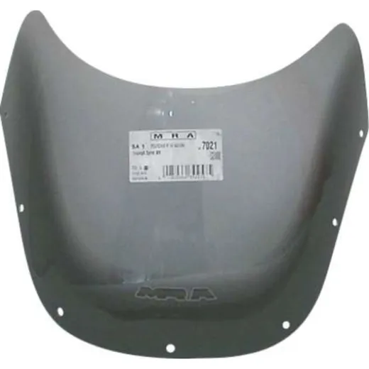 Spoiler screen smoke grey 260x400mm with ABE