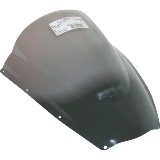 Racing windscreen smoke grey 380x340mm with ABE