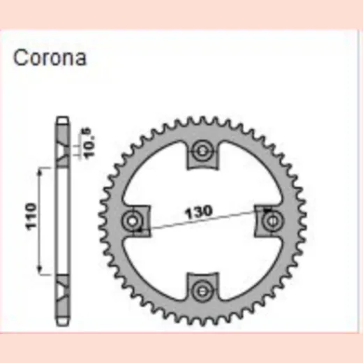 PBR Sprocket 4303-C45 39 teeth