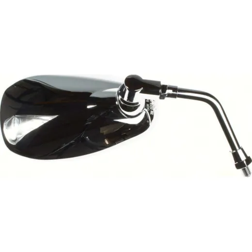 Mirror chrome left M10 right-threaded (single)